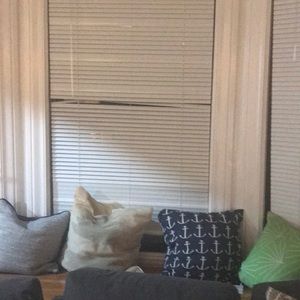 4 throw pillows!
